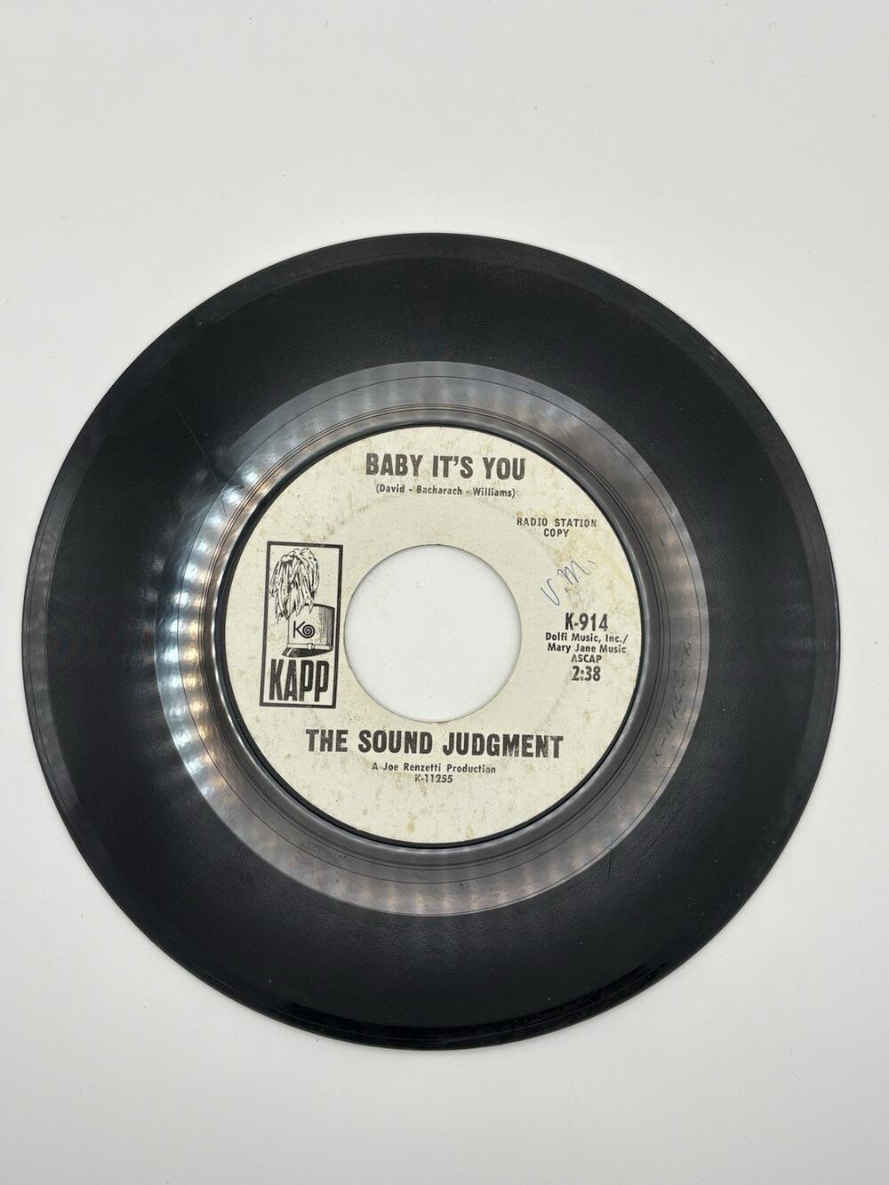 The Sound Judgment Happy Without You Kapp K-914 Promo Garage Sunshine Pop 45